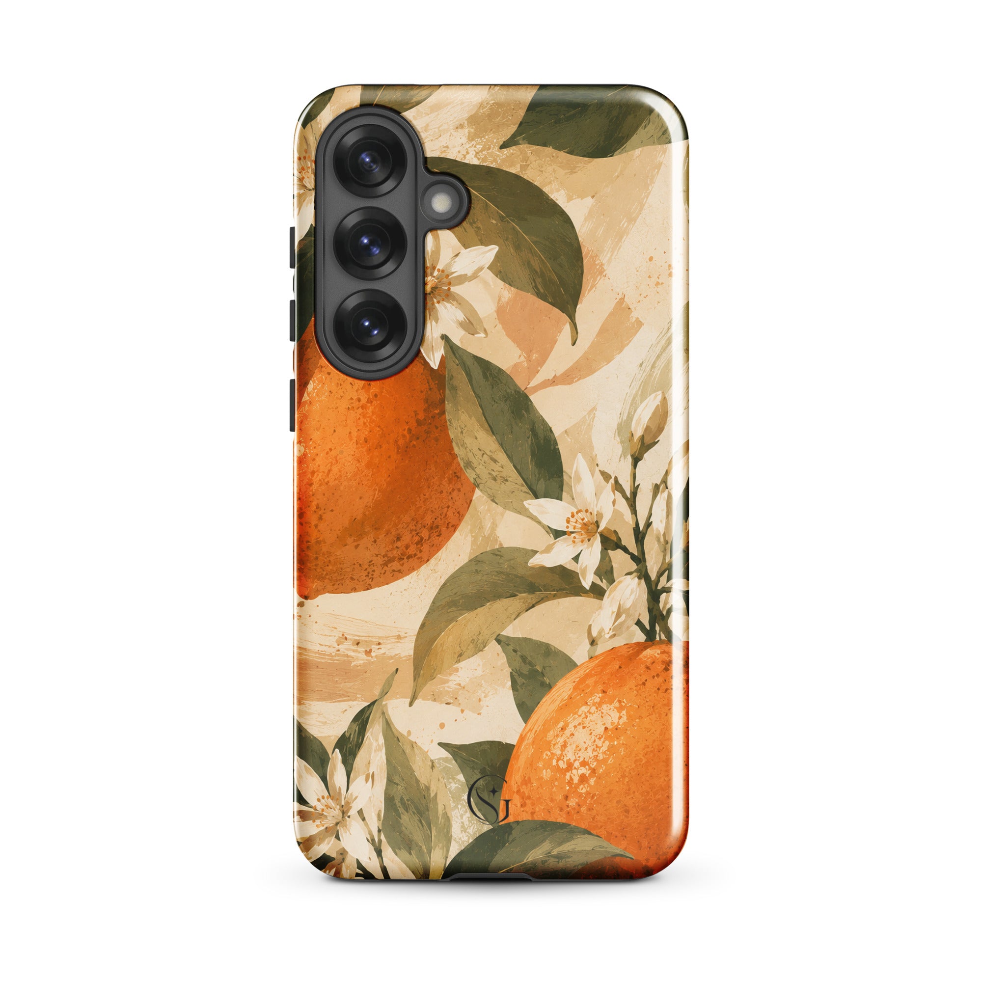 Orange Blossom phone case for samsung galaxy s25 plus
