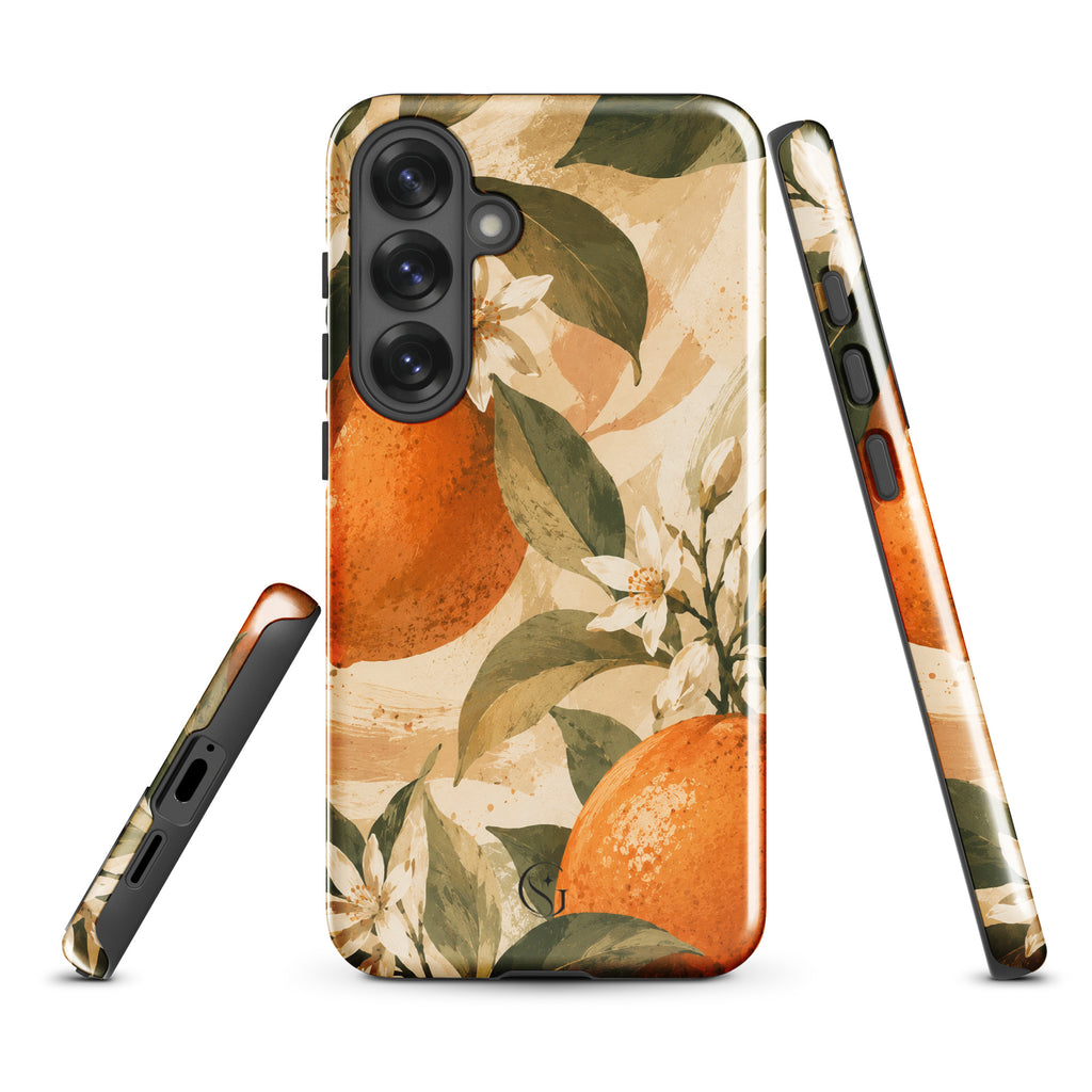 Orange Blossom phone case for samsung galaxy s25 plus