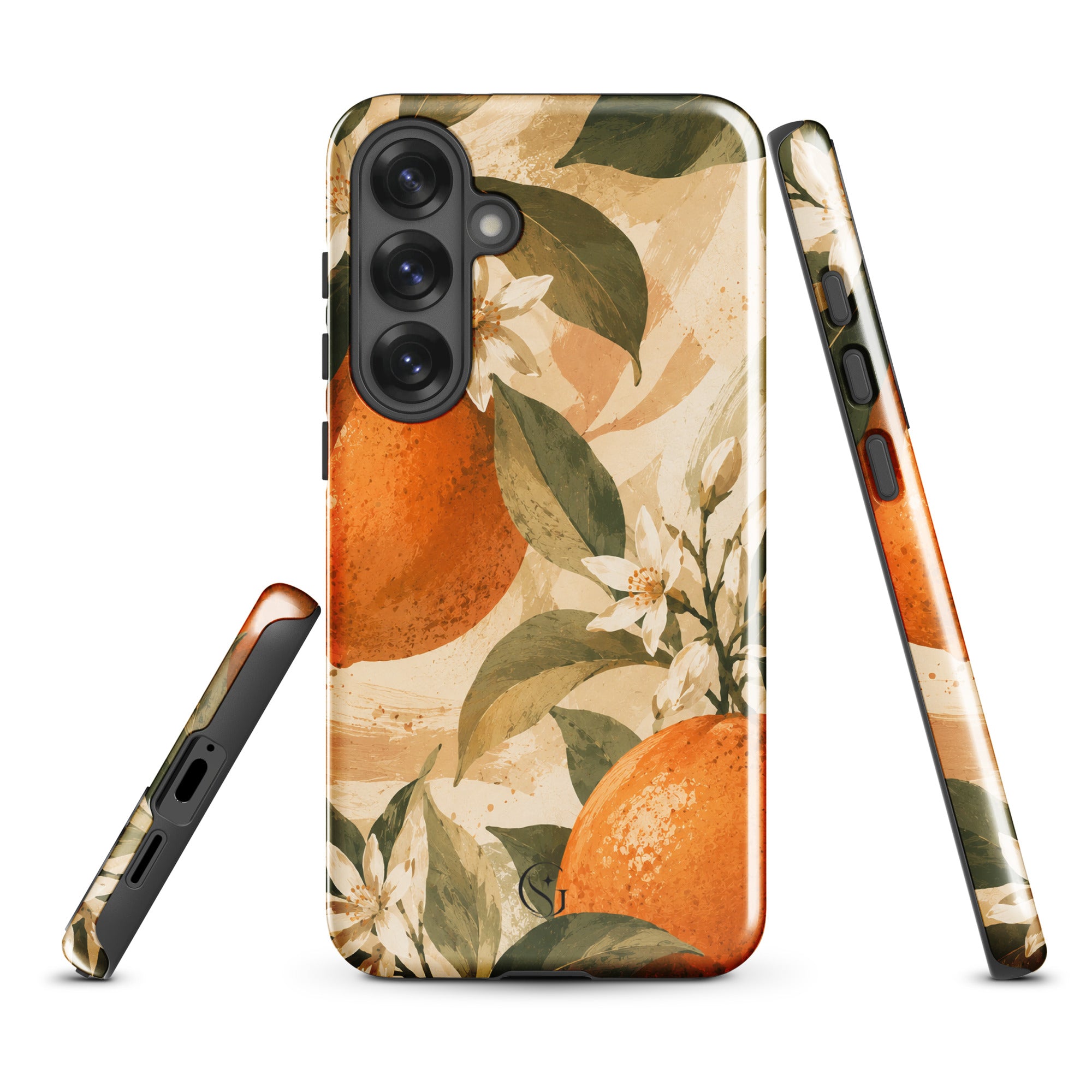 Orange Blossom phone case for samsung galaxy s25 plus