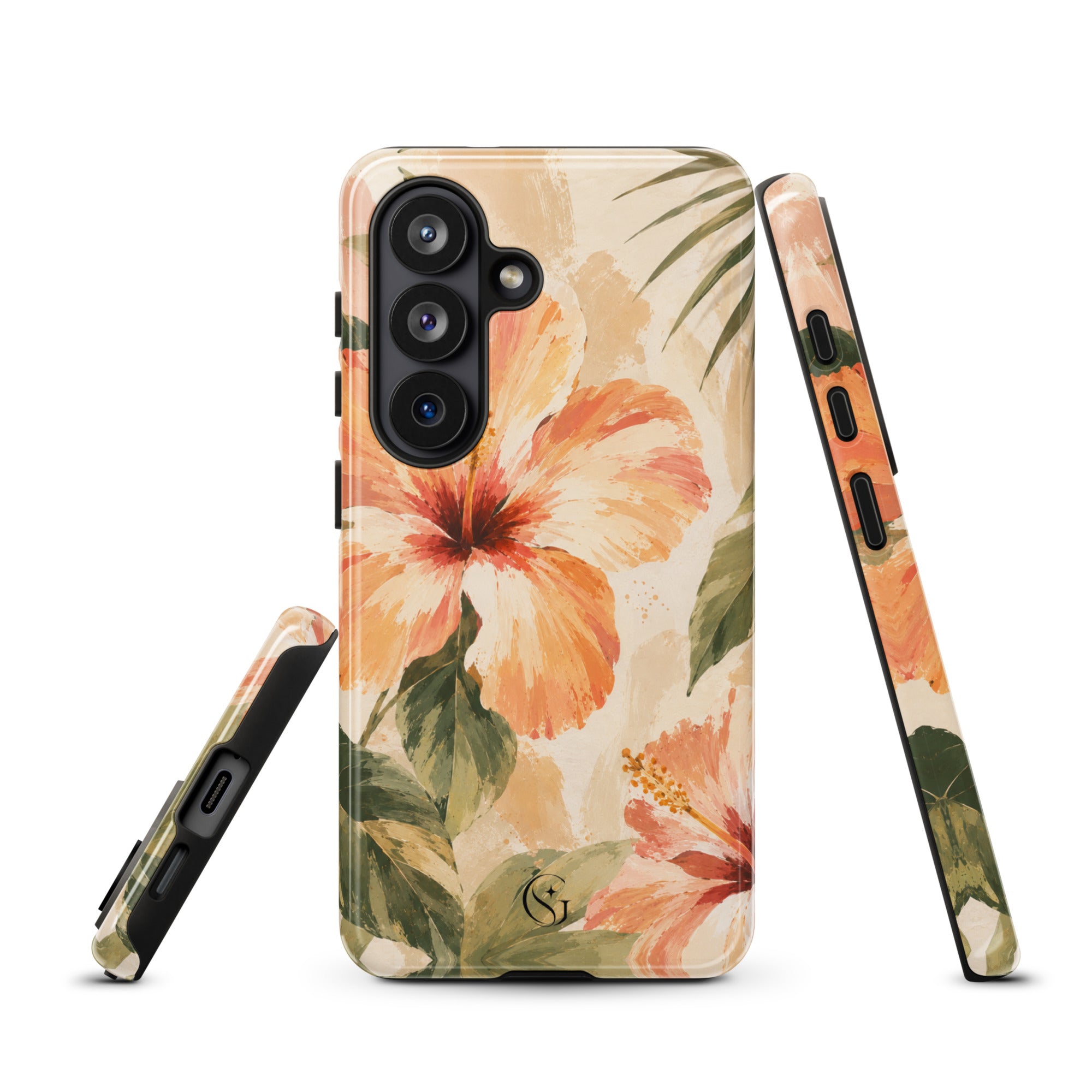 Coral Hibiscus phone case for Samsung S26